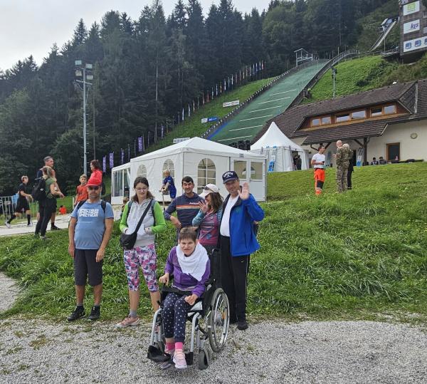Ogled tekme smučarskih skokov v Ljubnem