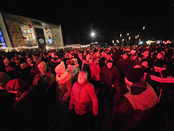 Skupaj odštevali zadnje trenutke starega leta