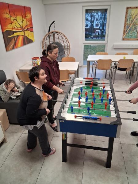 Igranje namiznega nogometa