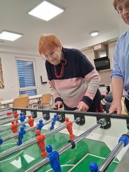 Igranje namiznega nogometa