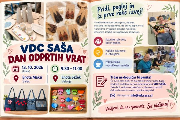 Vabilo na dan odprtih vrat - 13. 10. 2026