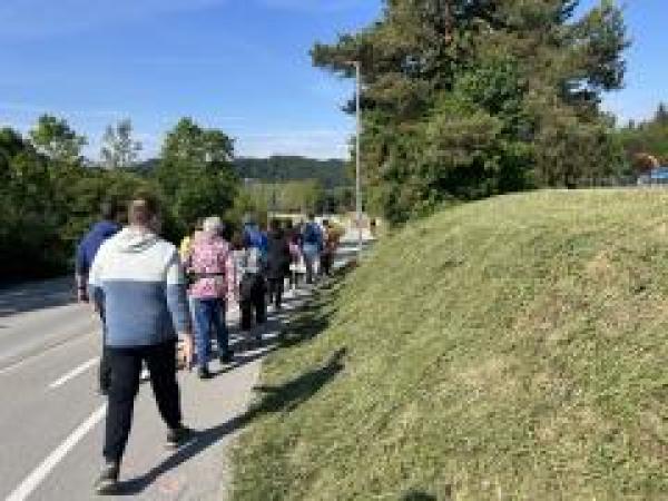 Obisk Viste in navijanje za Roberta Goterja