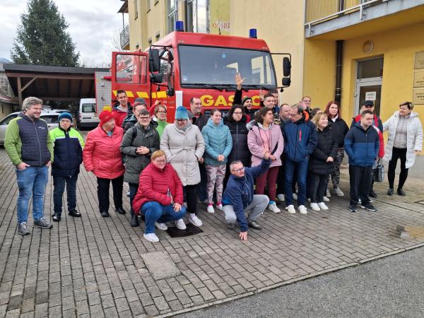 Evakuacijska vaja v naši enoti